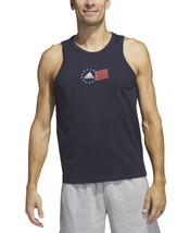 adidas Men&#39;s American Flag Tank Legend Ink-XL - $18.99
