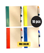 10pcs Eco Spiral Notebook with Pen Travel Student Workbook Journal 18x13... - $44.69