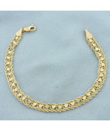 Double Rope Heart Link Bracelet in 10k Yellow Gold  - $634.31 CAD