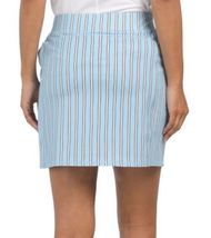 NWT BELYN KEY Sky Blue Black MOONSTRUCK STRIPE SIDE PANEL SKORT M L XL image 3