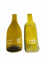 Serving Dish Snack Candy Spoon Holder Handmade Melted Wine Bottles - £17.20 GBP