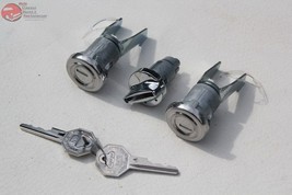 55-57 Chevy Lock Cylinder Kit Ignition Door U Shaped Pawls OEM Octagon Keys New - £43.17 GBP