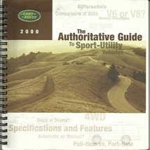 2000 LAND ROVER Guide to Sport Utility Vehicles brochure catalog Range D... - £9.86 GBP