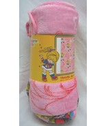 CUTE Vintage Style RAINBOW BRITE 40&quot; x 50&quot; SOFT PINK TRAVEL THROW BLANKE... - $348.80 MXN