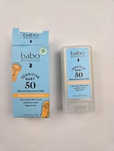 Babo Botanicals Sensitive Baby Mineral Sunscreen Stick SPF 50-70% Organi... - $200.04 MXN
