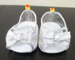 Build A Bear Workshop Clear &amp; Silver Heeled Shoes With Bow &amp; Rhinestone - $7.91