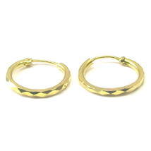 14k Real Gold Indian Style Hinged Hoop EARRINGS - Pair - $64.88