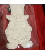 Unfinished Wooden Standing St Patricks Gnome 14 Inches Tall Hobby Lobby - $36.42 CAD