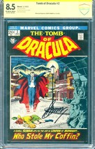 Tomb of Dracula #2 (1972) CBCS 8.5 -- O/w to White pgs; Witnessed Conway Signed - £194.21 GBP