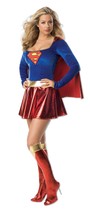 Secret Wishes Womens Adult Supergirl Costume Blue-Red Medium - £149.84 GBP