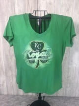 KANSAS City Royals Women&#39;s T Shirt Green Size XL Clover St. Patrick&#39;s Day EUC - £6.93 GBP