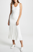 THEORY Womens Maxi Dress Pleated Tank Solid Ivory Size M I1016715 - £99.83 GBP