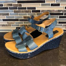 Korks teal wedge sandals - $42.92