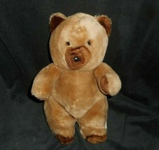 11" Vintage 1983 Daekor Pot Belly Bear Stuffed Animal Plush Toy Brown Teddy Tan - £26.57 GBP