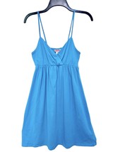 Mossimo Supply Co Womens M Turquoise Baby Doll Empire Spaghetti Strap Su... - $12.95