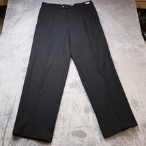 Monsieur Givenchy Pants Navy Black Pony Chino Business Casual Pleated Men 38R - £27.91 GBP