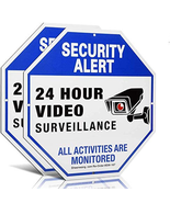 Sheenwang 2-Pack Security Camera Sign, Video Surveillance Signs Outdoor,... - $13.99