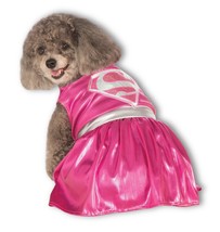 Rubies Pink Supergirl Pet Costume for Dogs or Cats Halloween Party - £14.28 GBP