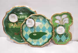 Sugar Plum Golf LETS PAR-TEE Dinner Salad Plates Party Disposable Paper ... - $39.59