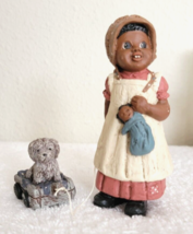 Vintage 1987 Martha Holcombe Figurines BONNIE &amp; Dog #176 GOD IS LOVE - £14.37 GBP