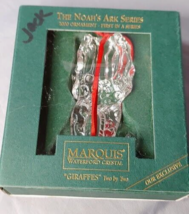 Waterford Crystal Giraffes Noahs Ark Series Holiday Ornament Marquis 2000 w/ Box - $34.60