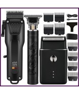 3pcs Men&#39;s Cordless Beard &amp; Hair Trimmer Kit | USB Rechargeable, LED Dis... - €42,05 EUR