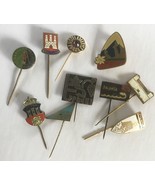Vintage Lot of 10 Eastern Europe Tourist Pins Badges Lithuania Armenia C... - $56.13 CAD