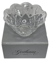 GORHAM 1831 LADY ANNE ROUND FINE CRYSTAL CUT BOWL DISH W/BOX CZECH REPUBLIC - $462.71 MXN