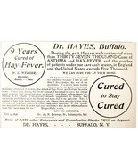 Dr Hayes Allergy Buffalo NY 1897 Advertisement Victorian Quack Medicine ... - €17,21 EUR Dr Hayes Allergy Buffalo NY 1897 Advertisement Victorian Quack Medicine ... - €17,21 EUR
