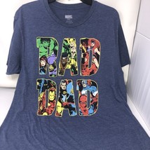 Marvel Avengers Rad Dad  Large Blue T-shirt - $12.87