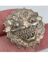 sterling silver antique brooch flower basket .925 BIRMINGHAM ENGLAND Vic... - $1,834.22 MXN
