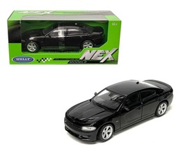 2016 Dodge Charger R/T  With Box - 1/24 Scale Diecast Model by Welly - BLACK - £26.78 GBP