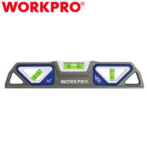 WORKPRO 10&quot; Magnetic Torpedo Level Patented Double-View 3 Bubble Vial 0/... - £32.64 GBP