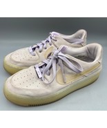 Nike Air Force 1 Sage LX Low Womens 8.5 Violet Mist Suede Sneakers AR540... - $651.27 MXN