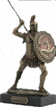 Spartan Warrior Cold Cast Bronze Statue / Sculpture 12.5cm / 4.92in NEW - £35.36 GBP