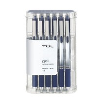 TUL Gel Pens, Retractable, Medium Point, 0.7 mm, Gray Barrel, Blue Ink, ... - $29.99