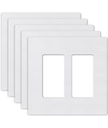 ELEGRP 2-Gang Screwless Decorative Wall Plates-5 Pack - £15.81 GBP