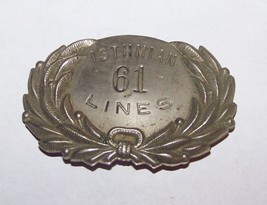 c1910 Antique Isthmian Steamship Lines Officers Cap Badge Us Steel Liner Ship - £117.67 GBP