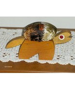 Vintage Wood Turtle Pin Cushion Hand Made Tortoise Needle Holder Sewing ... - £16.02 GBP