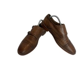 Johnston &amp; Murphy Men 8.5 M Conrad  Shoes Brown  Leather Monkstrap Dress... - $51.25 CAD