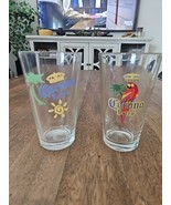 2x CORONA EXTRA Cerveza Beer 16 oz Pint Glasses Iconic Palm Tree &amp; Sun &amp;... - $21.78