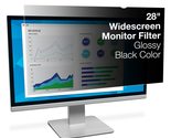 3M Privacy Filter for 28&quot; Widescreen Monitor (16:10) (PF300W1B),Black - $240.92