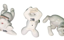 Vintage Fitz & Floyd Tumbling Bunny Rabbit Porcelain Figurine Hand Painted image 11