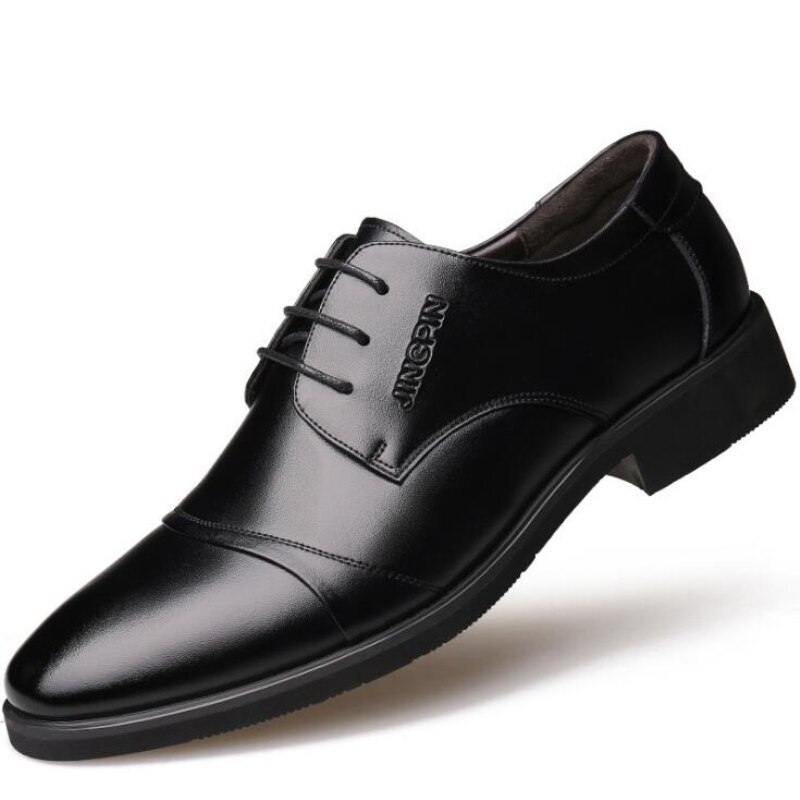 Height Increasing 6 CM Men Dress Shoes Increased Insole Heel Pointed Toe Mens Bu - $73.67