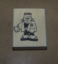 Frankenstein Monster Halloween rubber stamp cute scary  made in America - £7.17 GBP