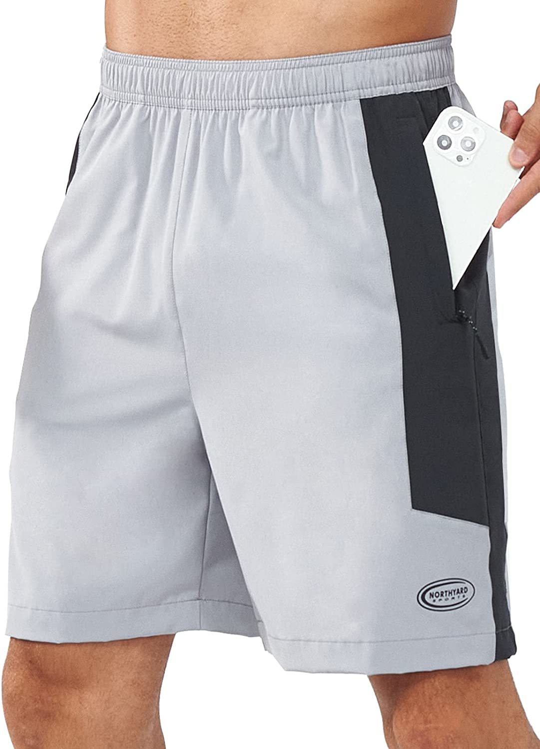 Men'S 7" Active Exercise Quick Dry Swim Trunks Running Gym Workout Sport Shorts - £28.75 GBP