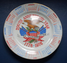 USA bicentennial anniversary year calendar vintage collectors plate 4th ... - $22.07
