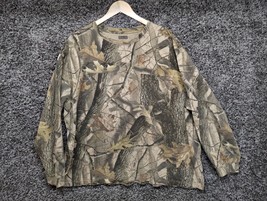 Realtree Hardwoods Camo Shirt Adult 3XL Brown Crew Neck Outdoor Hunting - £14.63 GBP