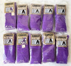 Caron Pre-Cut Rug Yarn Acrylic Latch Hook - 10 Sealed Packages Purple #0127 - £15.17 GBP