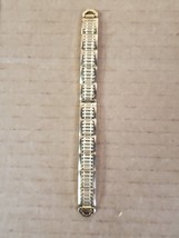 SPEIDEL gold Stainless stretch Band 1970s Vintage Watch Band W138 - $54.89